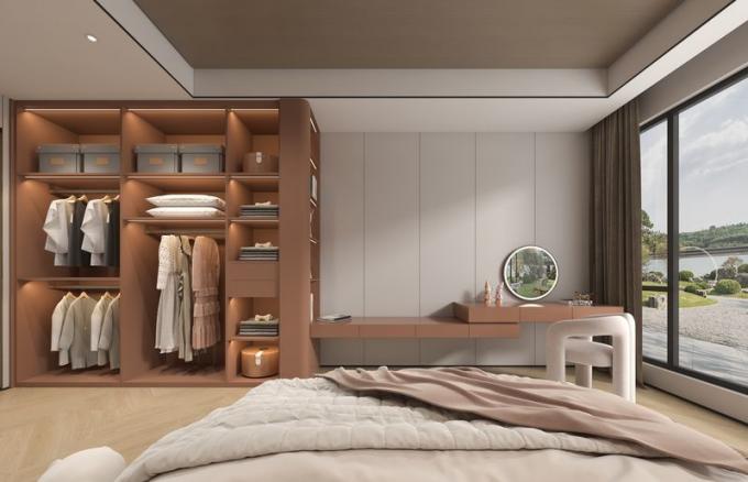 Fadior New Chinese-Style Kid's Wardrobe With Customizable Durable High-Low Extendable Desk - the collection New Chinese-Style Childrenâs Wardrobe with room context